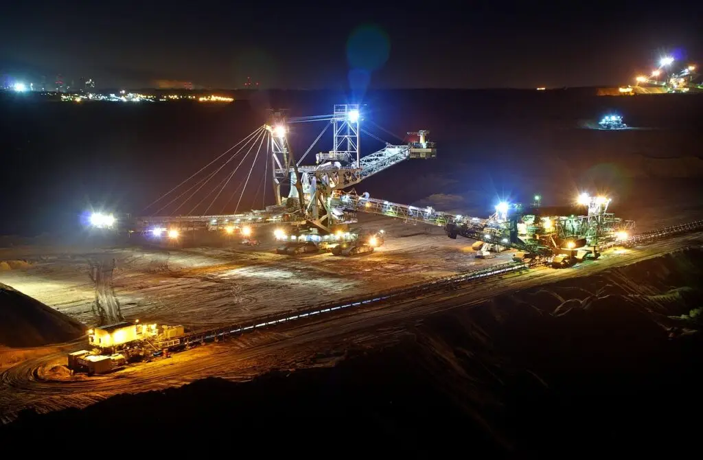 open pit mining, night, bucket wheel excavators, industry, brown coal mining, garzweiler ii, technology, coal mining, excavator, coal mining, coal mining, coal mining, coal mining, coal mining, excavator, excavator